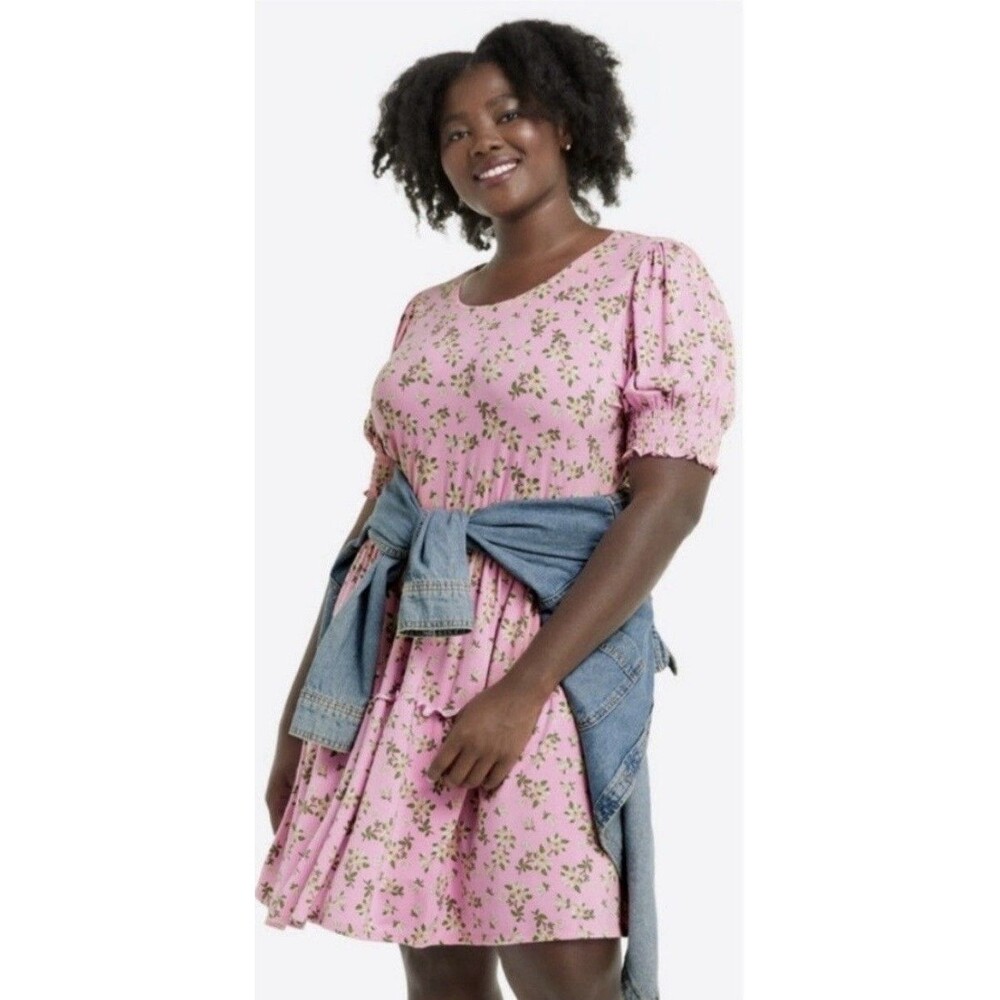 Draper James Women’s Size Small Lee Ann Dress In Magnolia Pink Multi